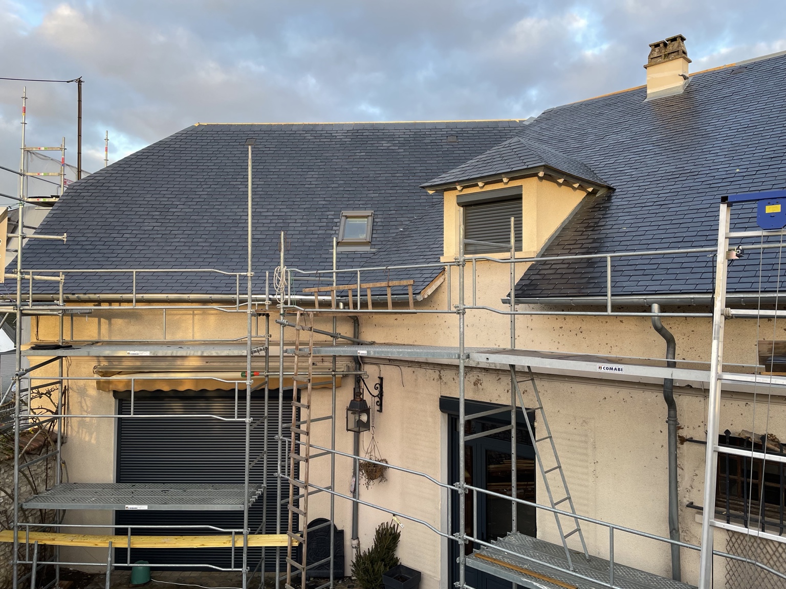 Rénovation d’une couverture en ardoise